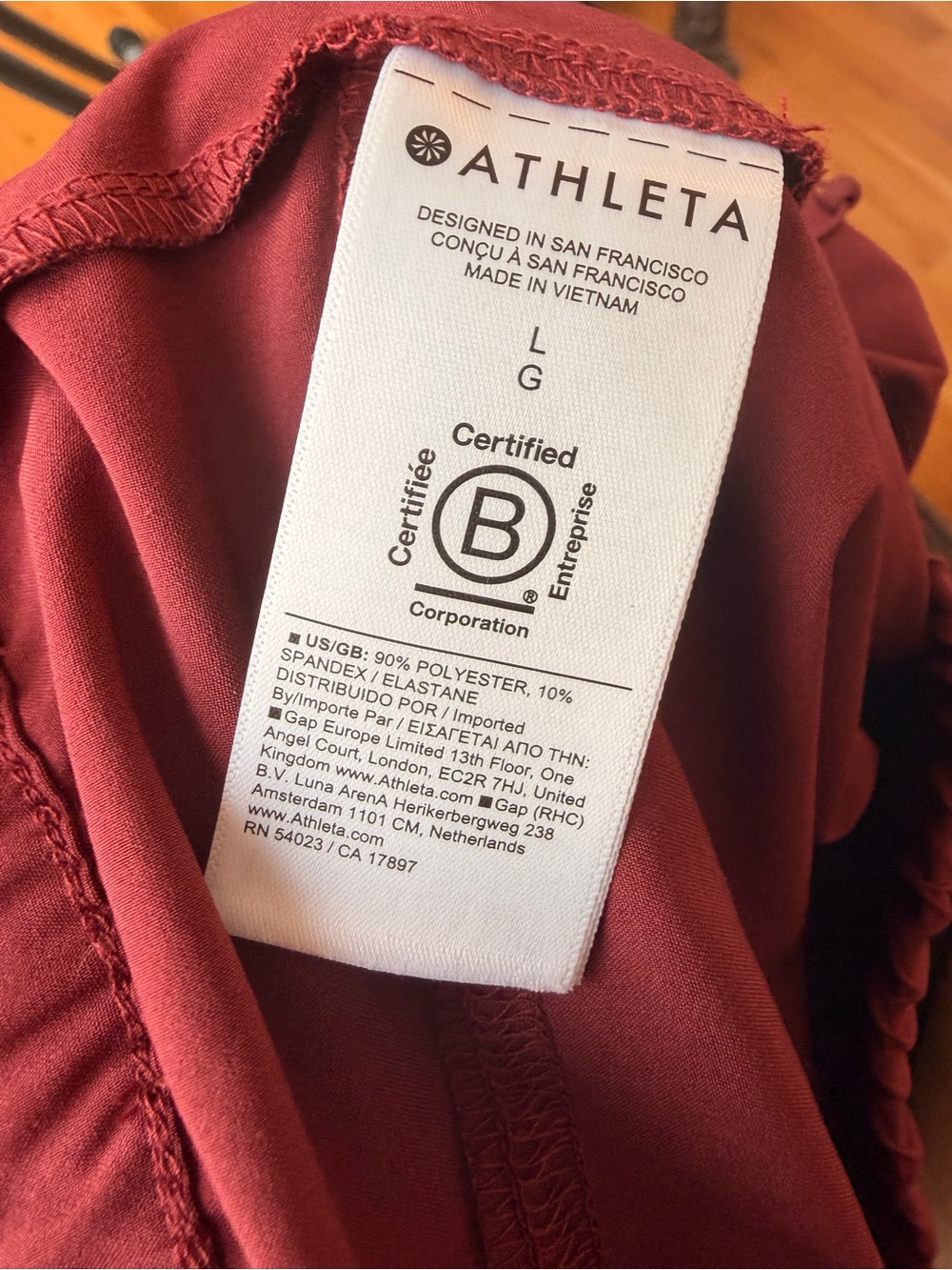 Athleta Berry Skirt Athleisure Golf Tennis Sports Yoga Workout Womens Size L - Picture 9 of 11